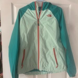 North face rain jacket size large